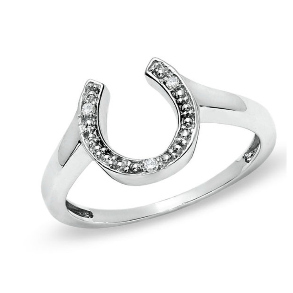 Diamond Accent Horseshoe Ring